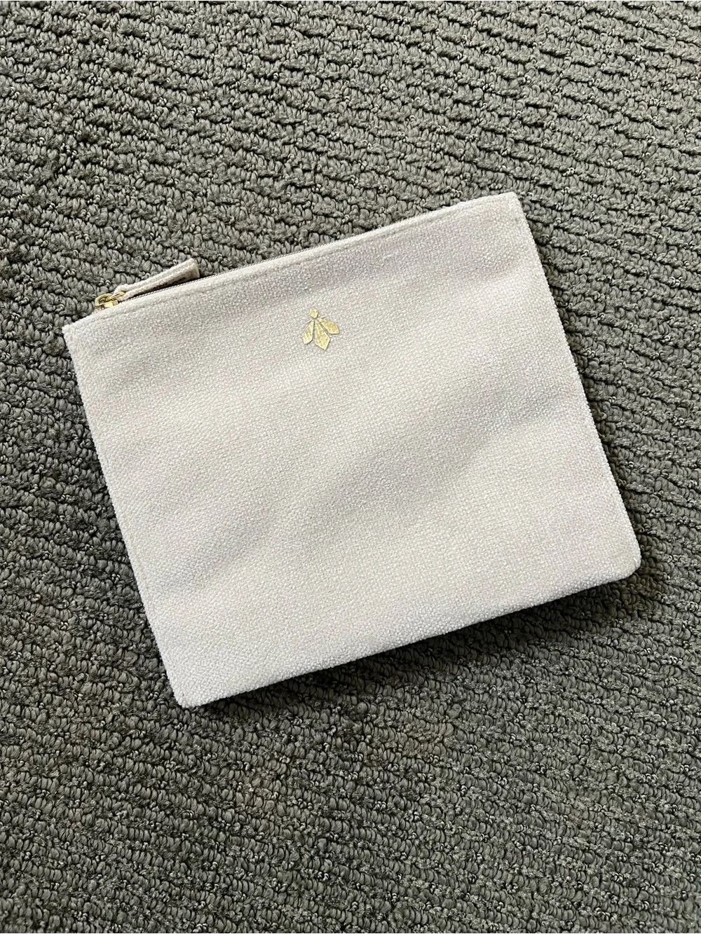 GUERLAIN Cosmetic Pouch with Gold Logo